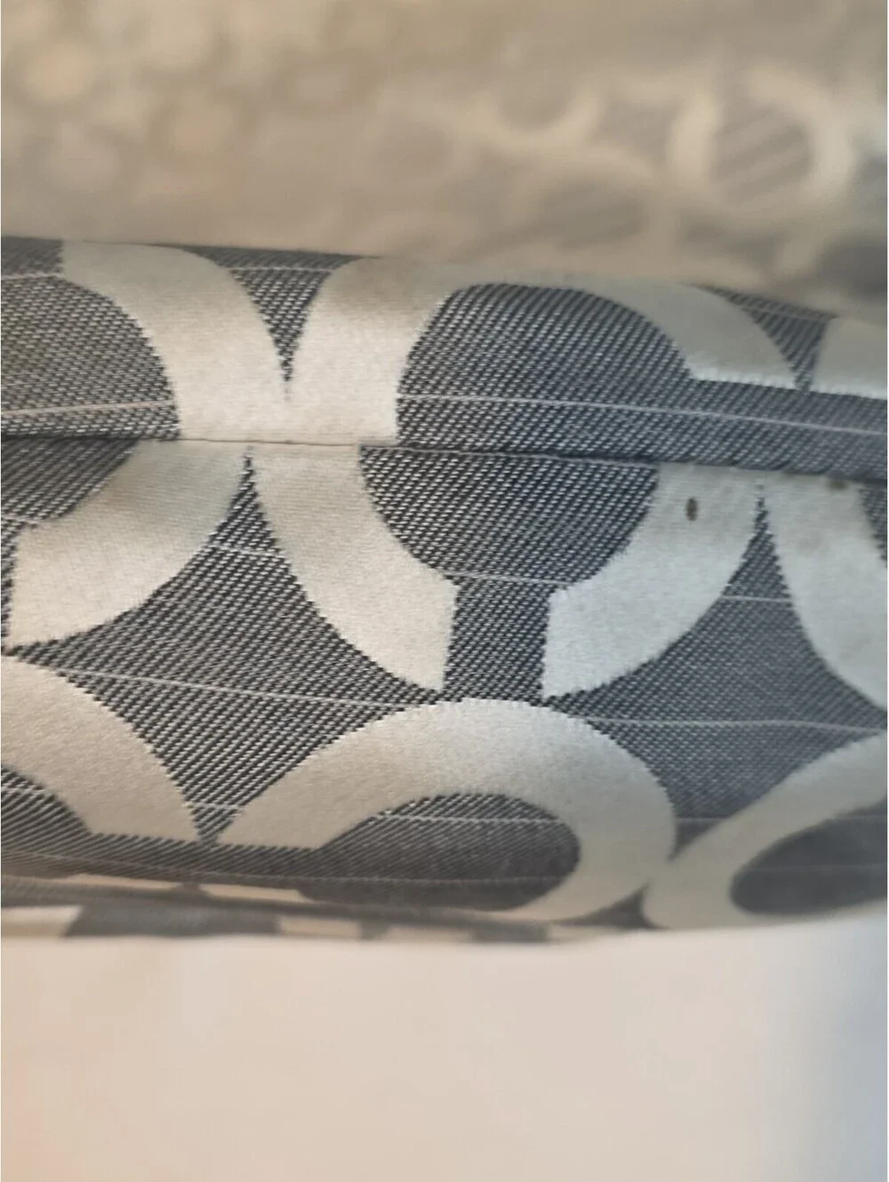 Coach Op Art Ombre Kristen Shoulder Bag Purse 16793 Gray White